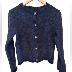 EUC Lalavon Classic Navy Women's Cardigan